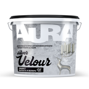 Велюр Сильвер (Aura Velour Silver) декоративно-отделочный акриловый материал